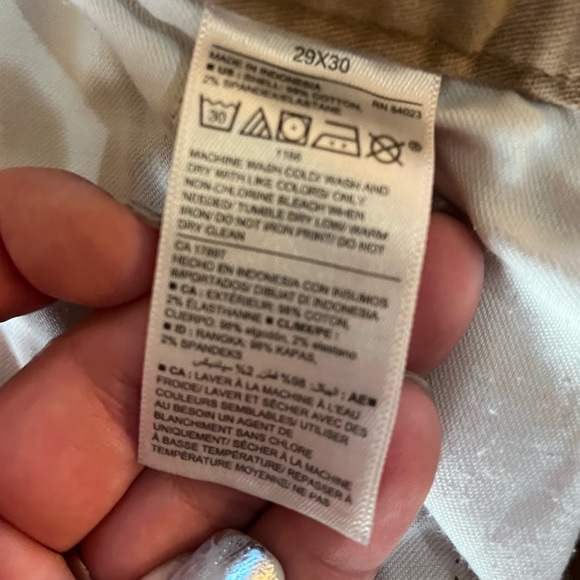 Old Navy ultimate straight built in flex 29x30 khaki tan dress pants - Picture 4 of 6